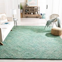 SAFAVIEH Nantucket Collection Area Rug - 6' x 9', Green & Multi, Handmade Cotton - $393.99