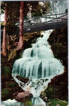 Shasta Springs Falls Mount Shasta California Postcard - £5.88 GBP