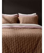 PARACHUTE F/QUEEN SOFT STITCH QUILT  MOCHA  ORGANIC  BNWT. Sold Out - $172.96