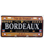 BORDEAUX Vin de France, Grands Crus - Metal Vanity License Plate - $368.91 MXN