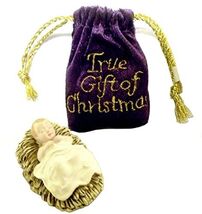 Baby Jesus figurine with Bag True Gift Of Christmas 4 Inch - $17.80