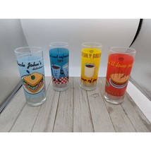 Set 4 Ocean Drinking Glass Tumblers 16 oz Glassware 6 3/4&quot; Home Essentials - £23.80 GBP