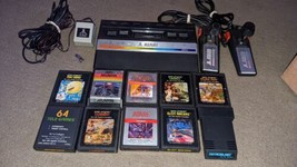 Atari 2600 Jr   Rainbow w/  joysticks adapters, 20 GAMES ALL TESTED Pac-Man Etc. - $168.29