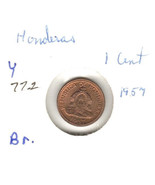 Hondurs 1 Cent, 1957, Bronze, KM77.2 - $68.42 MXN