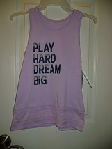 Athletic Works Girls Racer Back Tank Top XX-Large (18) Play Hard Dream Big New - £8.55 GBP