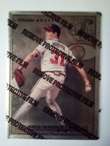 Greg Maddux 1996 Donruss Leaf Steel Protective Film Card #53 of 77 MLB Card - £2.40 GBP