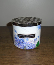 Bath and Body Works &quot;Fresh Cut Lilacs&quot; 3 Wick Scented Candle 14.5oz Unused - £15.80 GBP