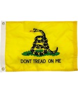 Dont Tread On Me Double-sided 12x18 inch, 210D Nylon, Embroidered Garden... - $11.88