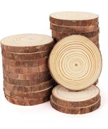 Wood Slice Ornament Blanks UnDrilled Holes Flat Circle Pine Bulk 50pcs 2... - $658.58 MXN