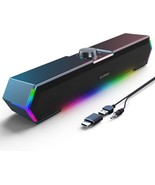 Lenrue G11 Computer Speakers For Desktop, Touch Lights Pc Speakers With ... - $33.99