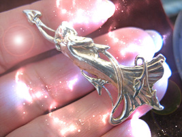 Haunted Antique Pin Ageless Beauty &amp; Wealth Highest Light Collection Ooak Magick - £79.59 GBP