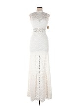 NWT Nightcap Dixie Lace Sheer Cutout Maxi in White Stretch Dress 3 / M $495 - £117.33 GBP