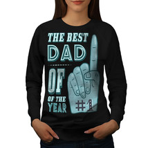 Wellcoda Best Dad Gift Womens Sweatshirt, Anniversary Casual Pullover Jumper - £23.25 GBP+