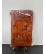 To My Daughter Leather Journal 140 Page Keepsake Notebook - $23.15 CAD