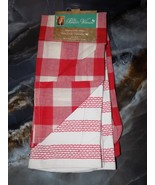 The Pioneer Woman Honeycomb Stripe/Plaid Kitchen Towels Set Of 2 NEW - $17.10