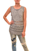 Finders Keepers Womens Tank Top Lamar Knit Sleeveless Grey Fleck Size S - £34.99 GBP