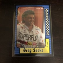 Maxx Collection Race Cards 1991 Greg Sacks Card 18 of 240  - $1.75 CAD