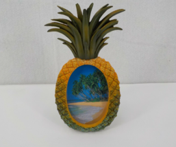 Picture Frame Pineapple Shaped Oval Interior Fits Photo Sized 4.5 X 3 Inches Nwd - $9.99