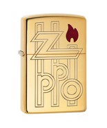 Zippo Abstract Logo Armor High Polish Brass Pocket Lighter, one Size - $152.99