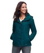 Lands End Women's Squall Hooded Jacket Jeweled Teal New - $1,520.35 MXN