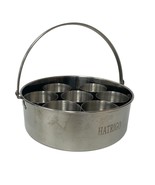 Hatrigo Push Pan With Handle And 7 Small Stainless Steel Cups Egg Bites ... - £19.71 GBP