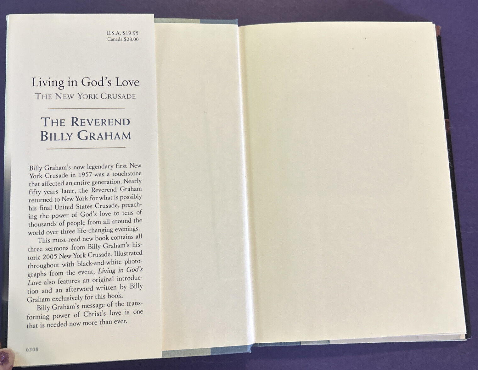 Living in God's Love: The New York Crusade by Graham Graham Hardcover Book Item image 3