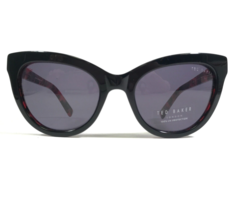 Ted Baker Sunglasses B659 BLK Black Red Cat Eye Frames with Purple Lenses - £52.16 GBP