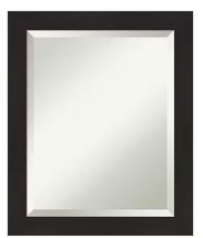 Amanti Art Furniture Espresso Narrow 19.5 in. H x 23.5 in. W Framed Wall Mirror - $58.49