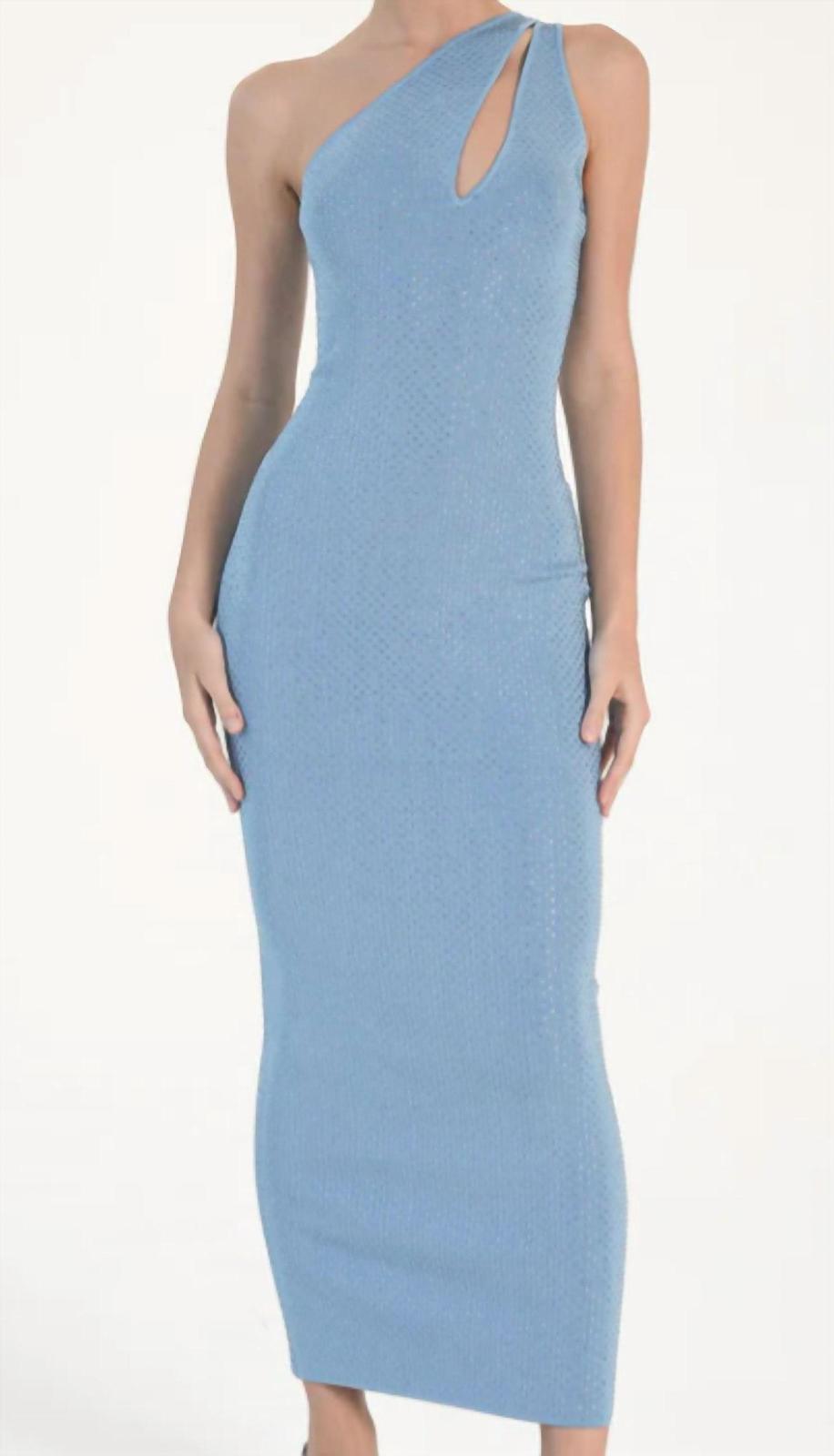 Ronny Kobo Ballari Dress Cerulean - $218.00