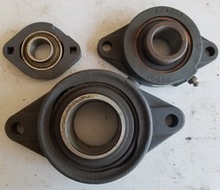 Lot of Three(3) Two Bolt Flange Bearing Units Fafnir RCJT 2.312 Dodge 124054 - £57.88 GBP