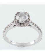 14k White Gold Diamond Solitaire Ring W/ Accents TDW 1.10 ct Size 3.75 W... - $3,969.25 CAD