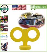 EVA 3D Wind Up Car Key Decoration - Personalized Yellow Accessory for Yo... - $39.86 CAD