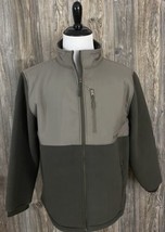 Guide Gear Jacket Mens XL Heavy Fleece Full Zip Tanish Grey Polyester He... - £22.41 GBP