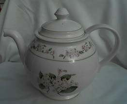 Martha Stewart Hydrangea Teapot Pot Server Purple Floral 6 Cup - £24.22 GBP