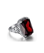 NEW 5.5 Carat Ruby Red Zircon Ring~Sterling Silver~Size 7~W/Gift Bag~Las... - $27.68 CAD