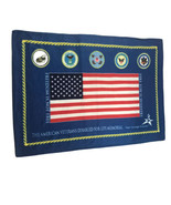 The American Disabled for Life Memorial￼ Blanket Throw 48x34 Army Navy A... - £20.02 GBP