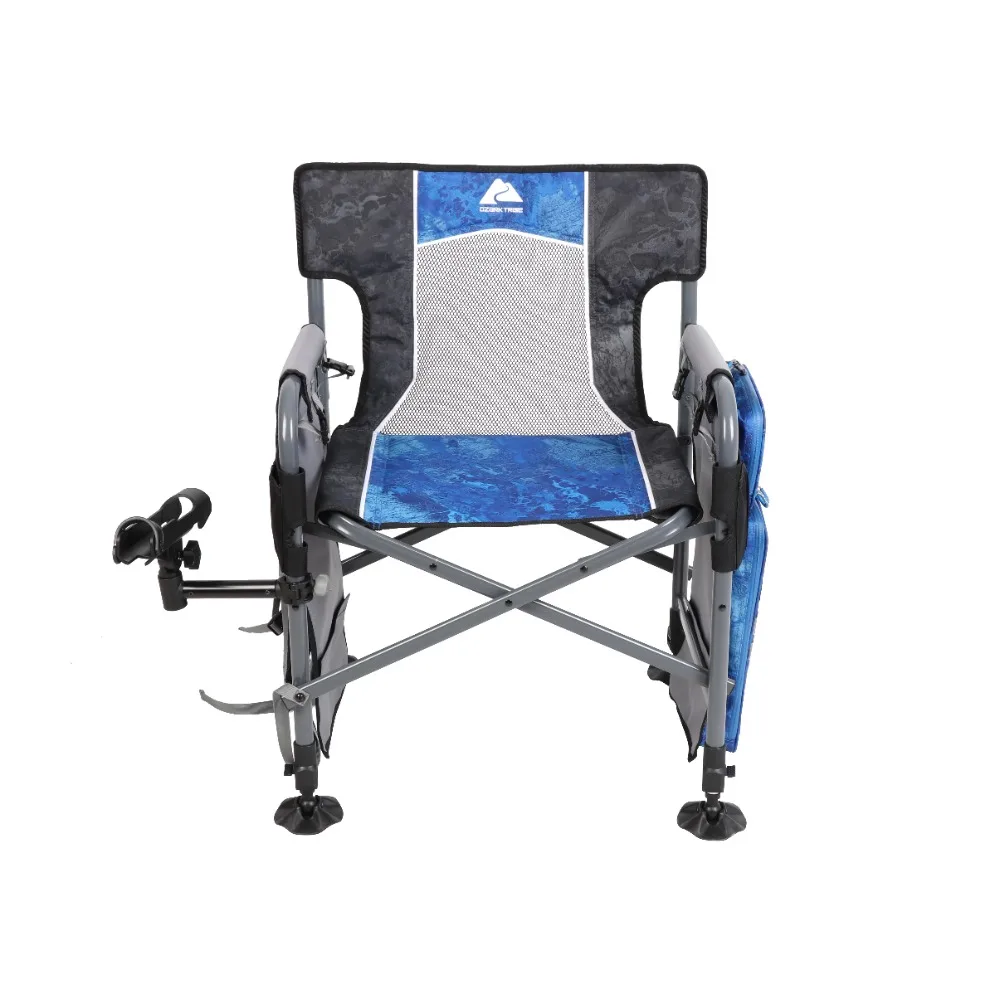 Camping Director Fishing Chair Blue Adult Supplies Travel Furnishings Hiking - £89.89 GBP