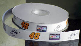 Jimmy Johnson NASCAR Racing Inspired Grosgrain Ribbon - $9.90