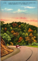 A Curve On The Geer Scenic Highway Near Caesar&#39;s Head Postcard VTG (C9) - £4.31 GBP