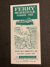 Washington State Ferry Schedule Summer 1968 - $268.07 MXN