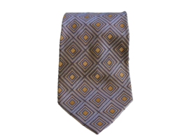 Fratelli Men 100% Silk Tie Necktie Diamond Pattern Made In Italy - $20.52