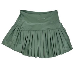 Gold Hinge New Green Pleated Mini Skirt Skort Size S - $35.64