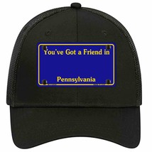 Pennsylvania Blue State Blank Novelty Black Mesh License Plate Hat - £23.17 GBP