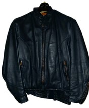 Tunstall Leather Riding Biker Motorcycle Suit Outfit Large Jacket 36 Pants - $149.99