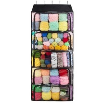5 Compartments Hanging Yarn Knitting Storage Organizer With Zipper Closu... - $166.99
