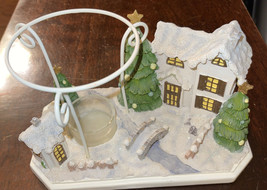 Vintage Yankee Candle Christmas Village Tea light Wax Tart Warmer Burner  LOW $ - £15.69 GBP