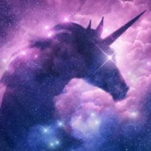 Unicorn Tapestry Clouds and Stars 5 ft x 5 ft Wall Hanging Pink Purple Decor image 3