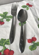 Vtg Kuba Mar Crest Citation Atomic Star Stainless Fork + Spoon Flatware Japan - £15.68 GBP