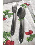 Vtg Kuba Mar Crest Citation Atomic Star Stainless Fork + Spoon Flatware ... - $26.86 CAD