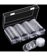 Silver Dollar Coin Case Holder for Collectors 40.6Mm Silver Bar Plastic ... - £17.76 GBP